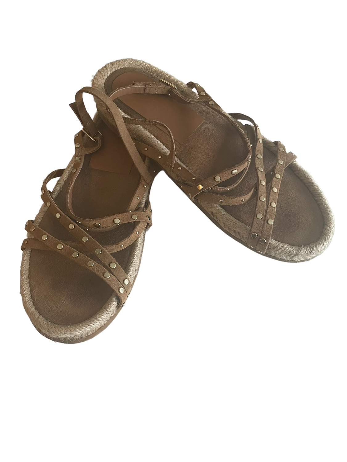 Zara Studded Split Leather Sandals image indicator(8)