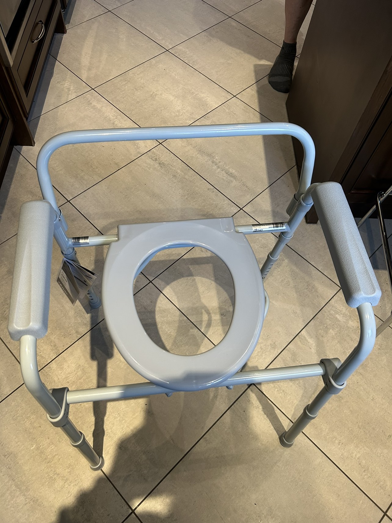 New - Drive foldable commode with tags - photo 3