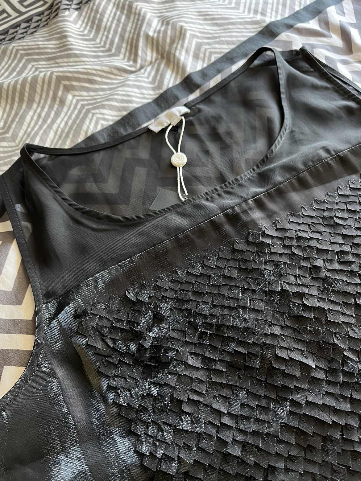 Chiffon Black Evening Top - photo 2