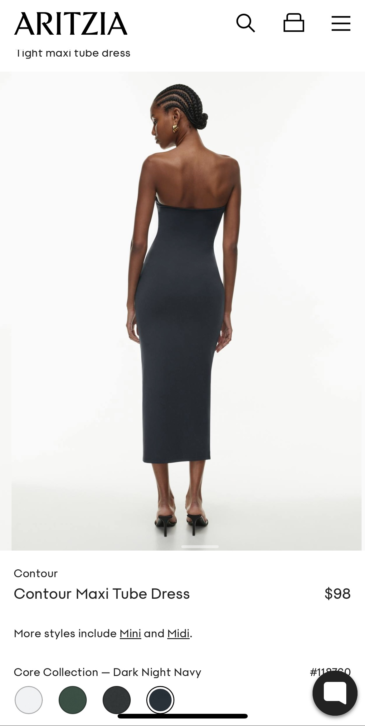Aritzia contour tube maxi dress image indicator(2)