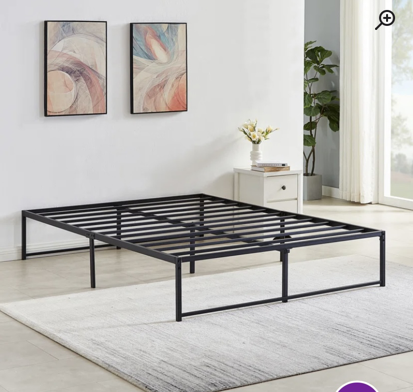 Double bed frame and mattress - photo 2