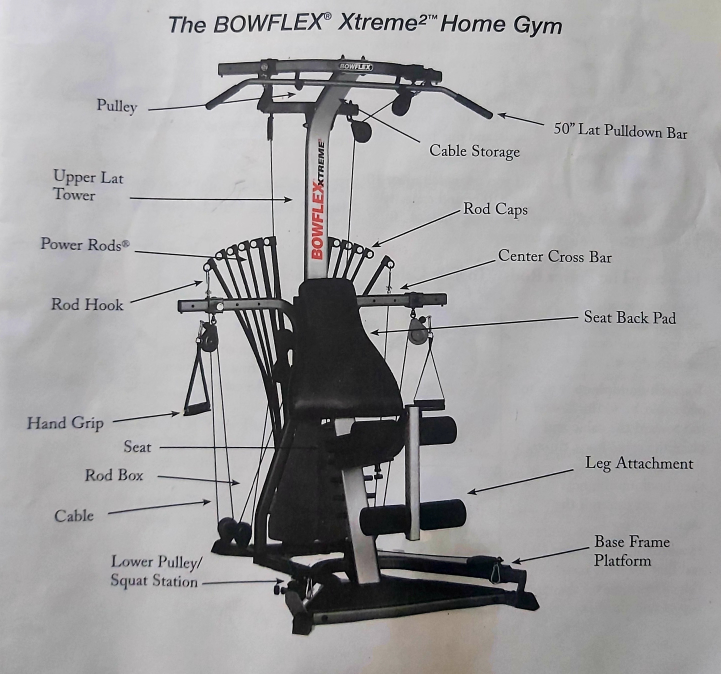 home gym machine - bowflex xtreme