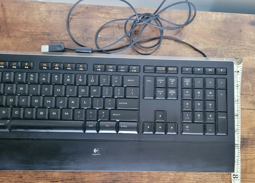#freecycle wired computer keyboard - photo 2