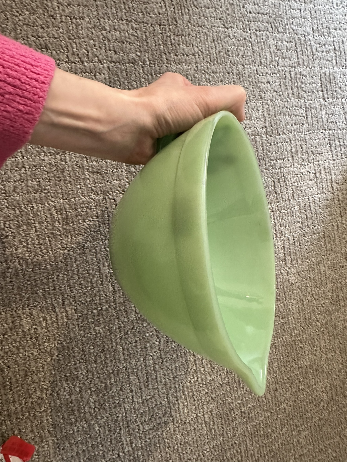 Jadeite handled bowl - photo 5
