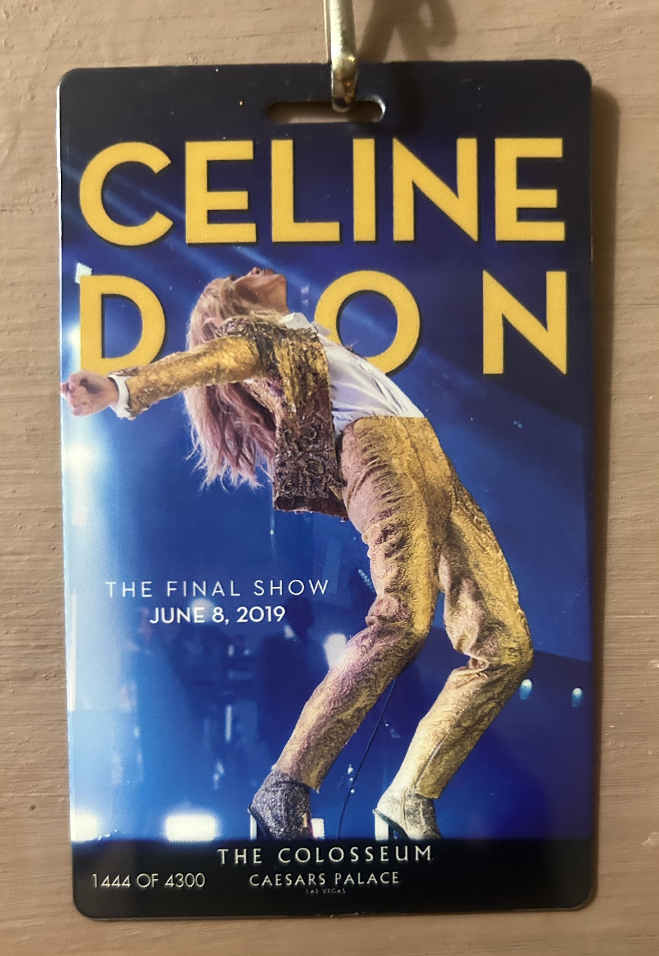 Ticket & Note from Celine Dion's final show at Ceaser's Palace image indicator(2)