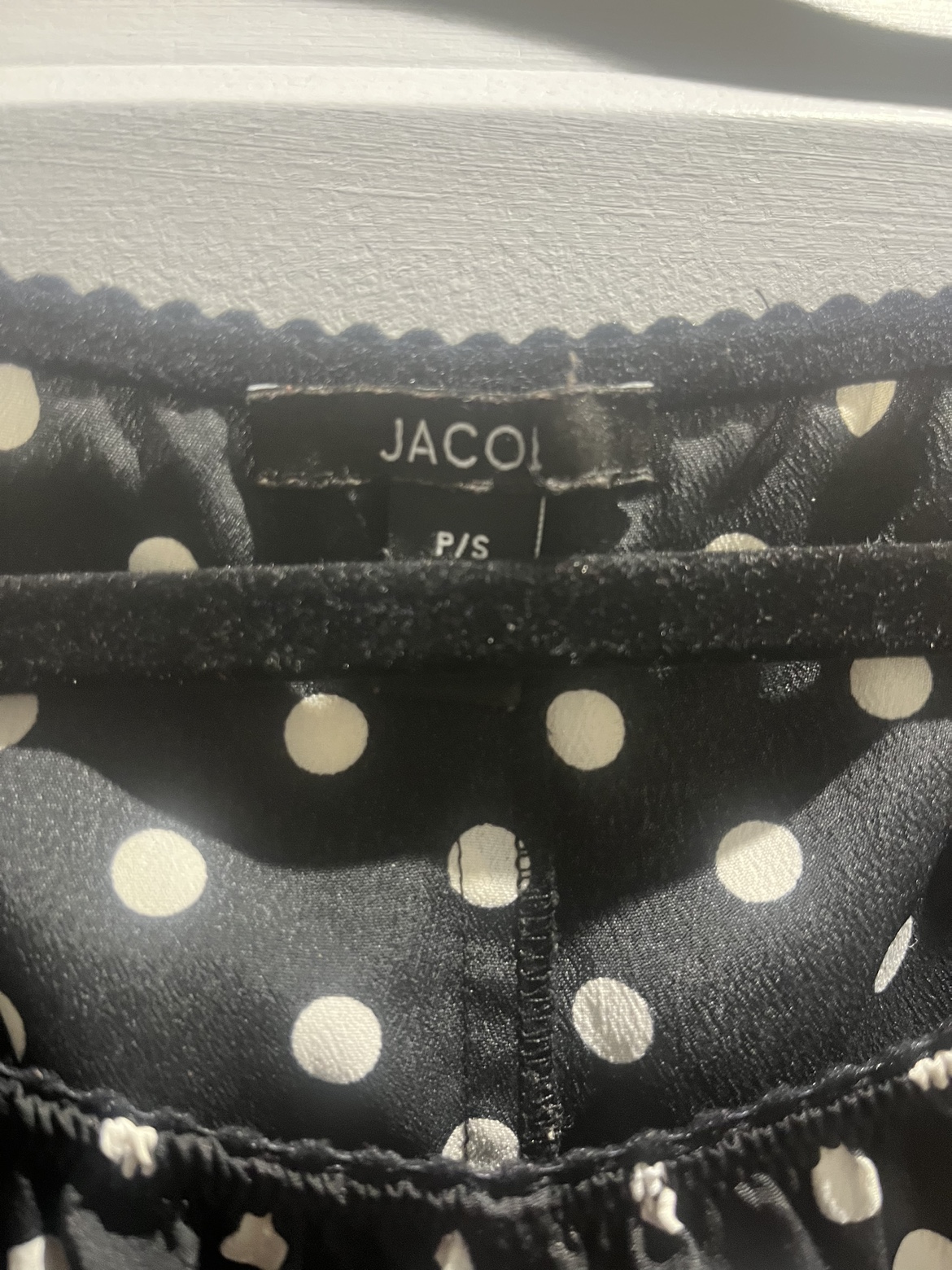 Cute black polka dot blouse - small image indicator(2)