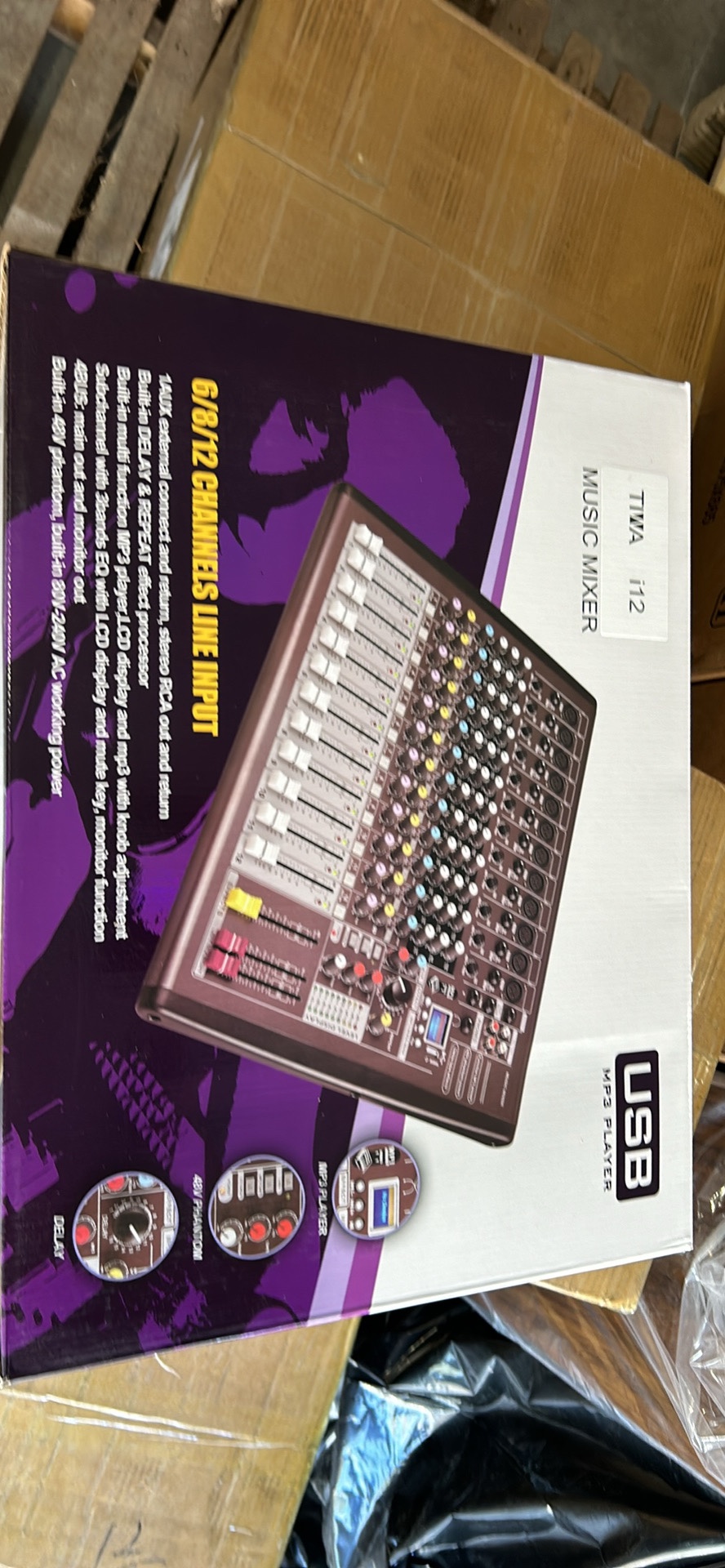 12 Channel Mixer Professional Sound Controller Audio Interface - photo 4