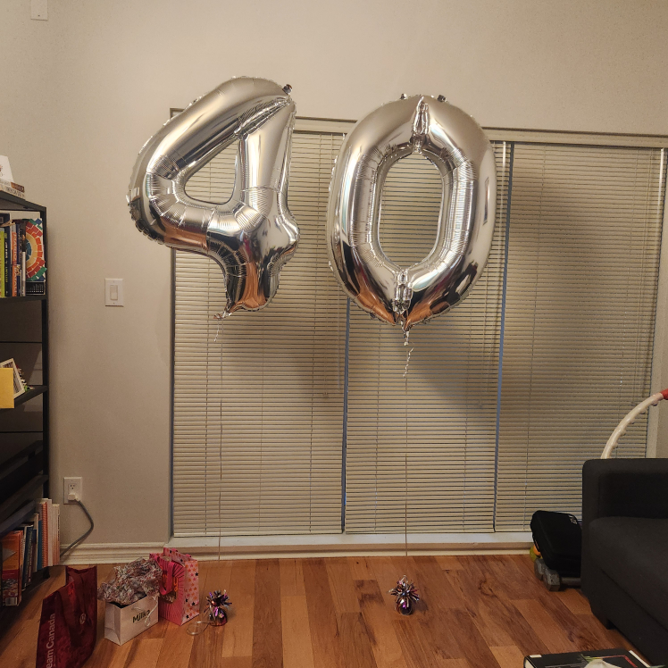40 helium balloons with weights (deflated) thumbnail