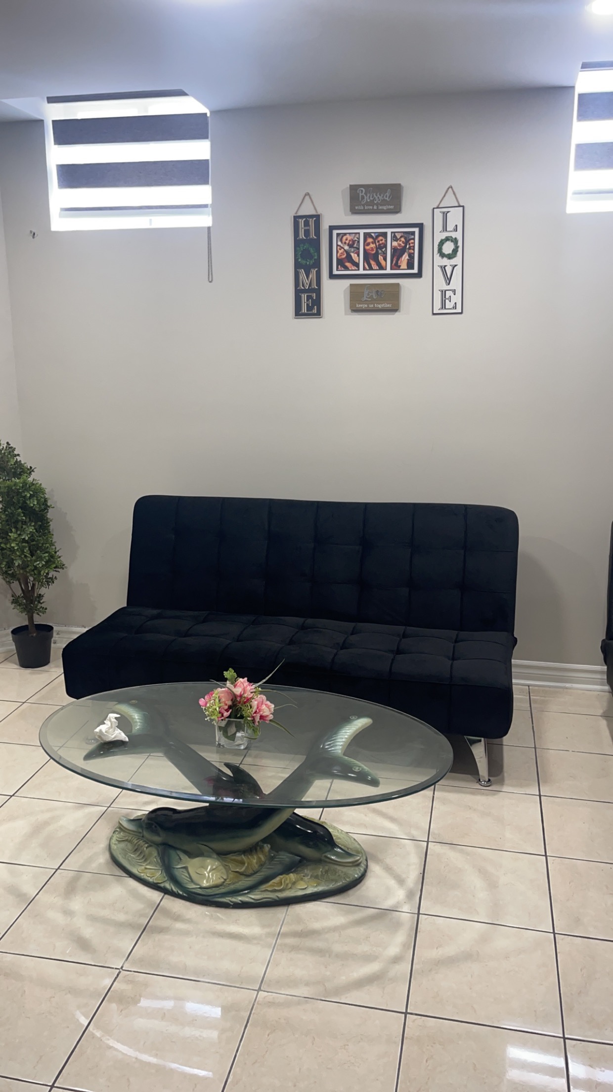 Black Velvet Sofa cum Bed piece moving out Sale!!!!!! image indicator(4)