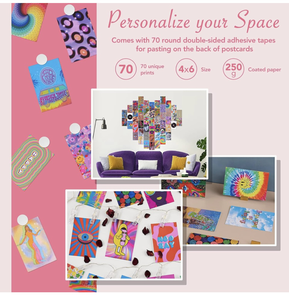 Wall Collage Kit for Aesthetic Pictures, 70 Set Photo image indicator(3)