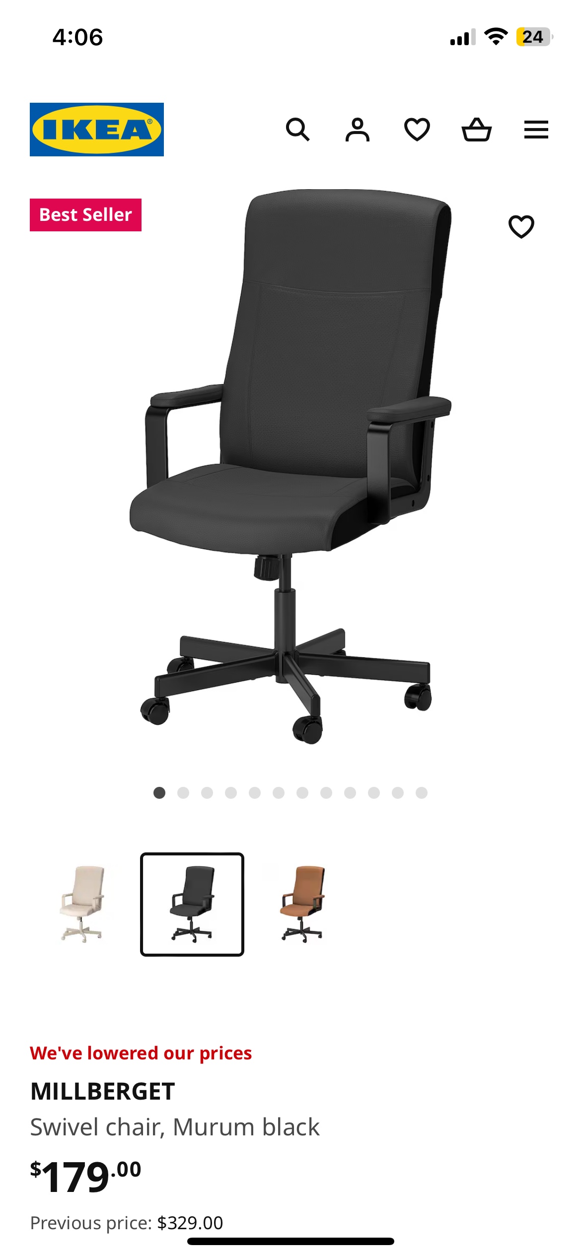 IKEA MILLBERGET Swivel Chair - photo 3