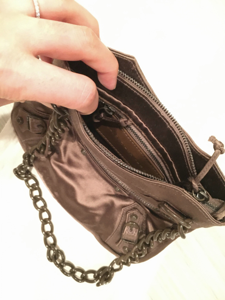 Authentic balenciaga neo classic mini Satin Bag image indicator(3)
