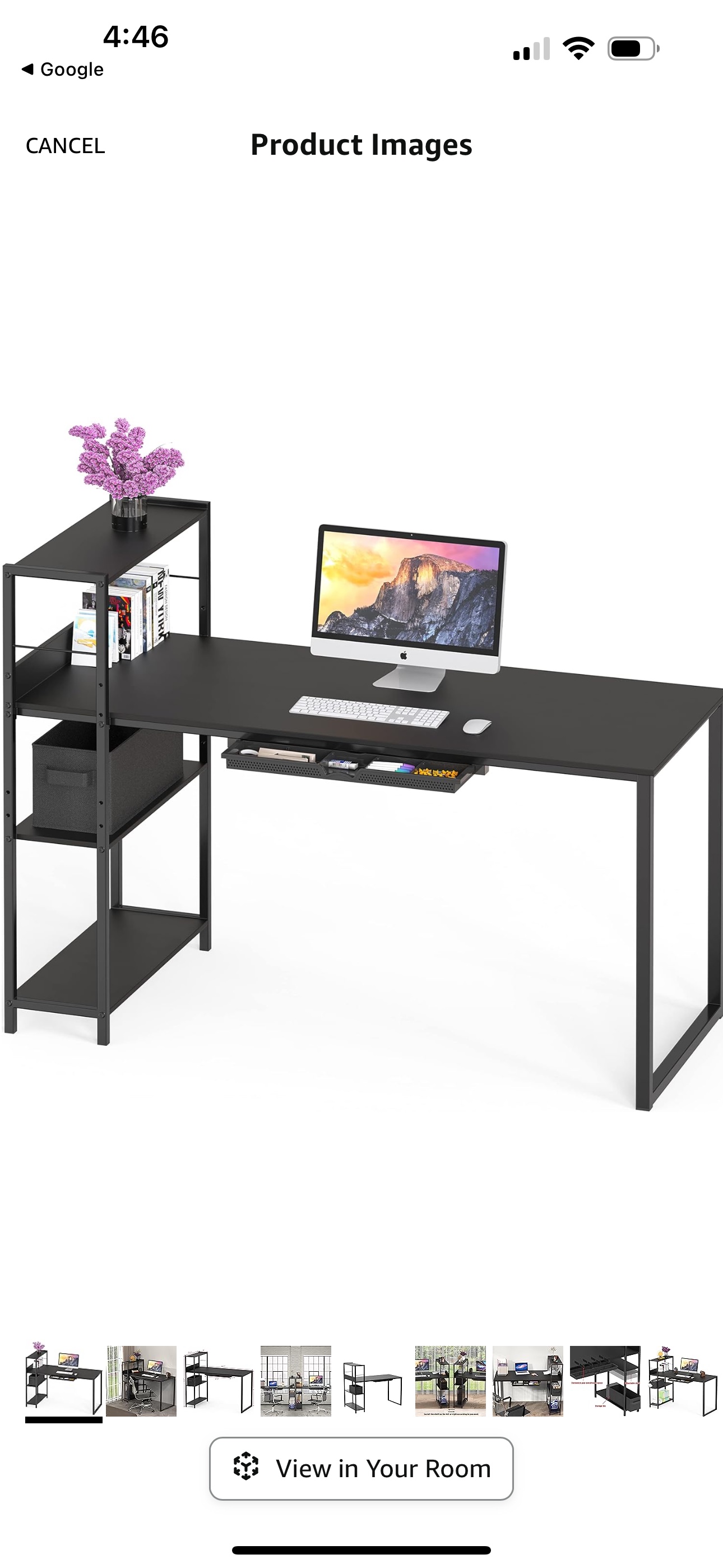 New desk with drawer and bin thumbnail