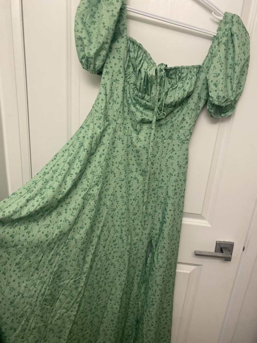 Green summer dress - photo 4