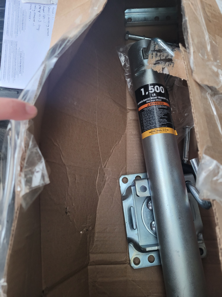 Dual wheel swing back boat trailer jack - photo 5