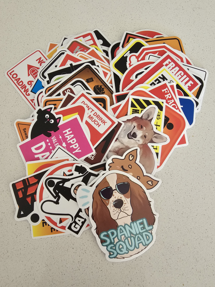 Various stickers - needs gone by 8th July