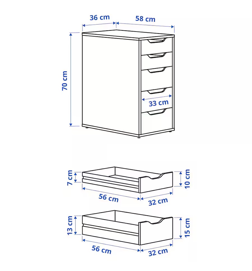 *IKEA New* Drawer unit, white, - photo 2