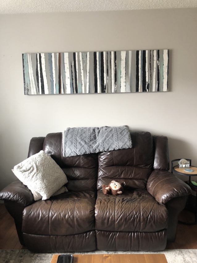 Couch & Love seat & coffee table set  recliners Genuine Leather - photo 3