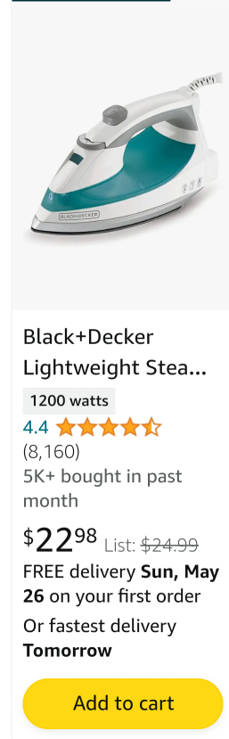 Black and decker steam iron - photo 2