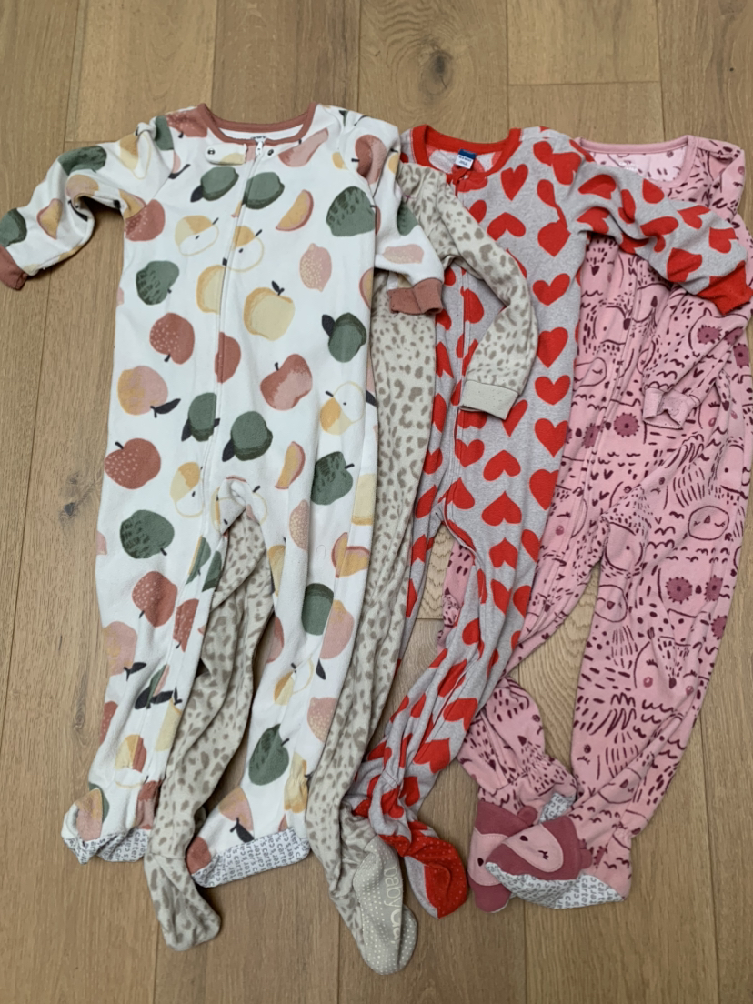 4T footed fleece pjs thumbnail