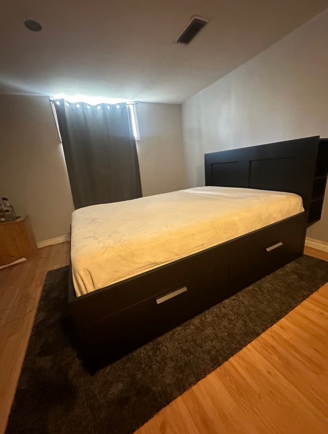 IKEA Brimnes Bed frame with storage and headboard