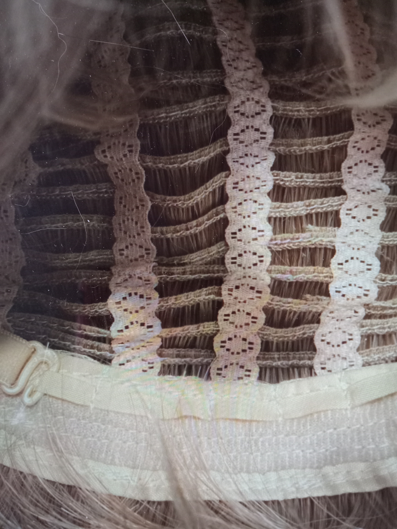 Blonde short wig image indicator(7)