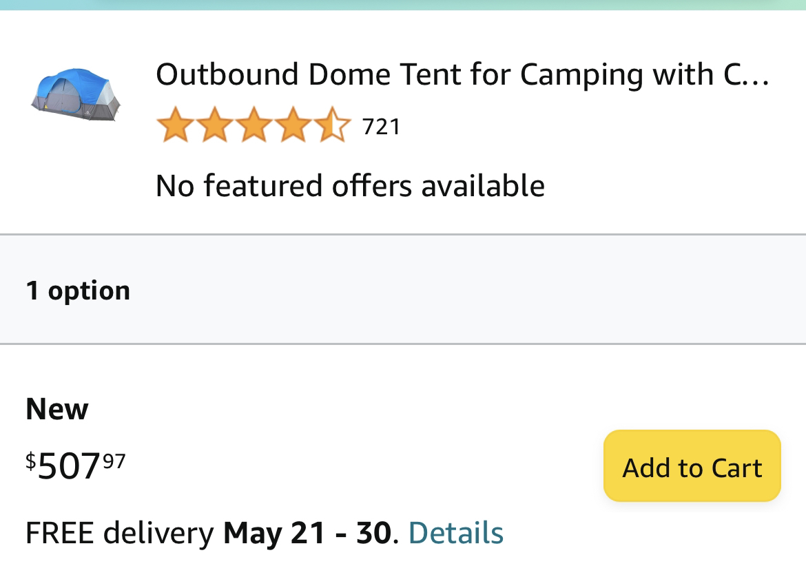Outbound 3-Season, 12-Person Camping Dome Tent - photo 2