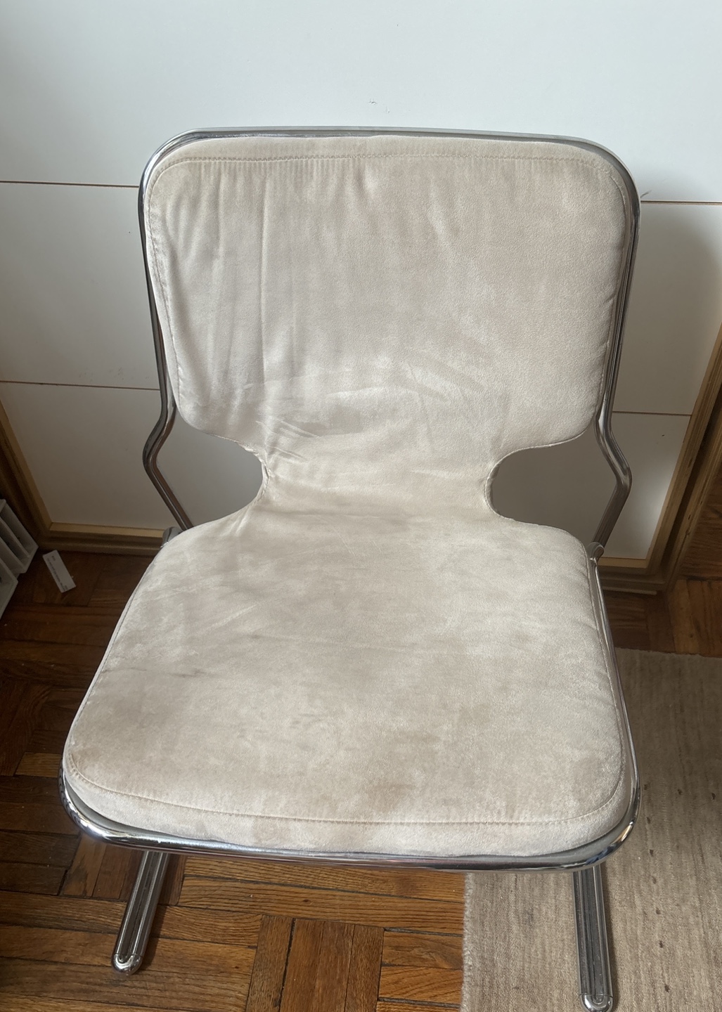 2 Beautiful Chrome chairs