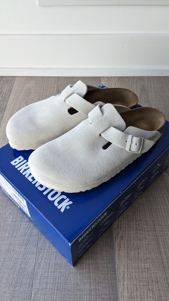 Birkenstock Boston Clog - Antique White