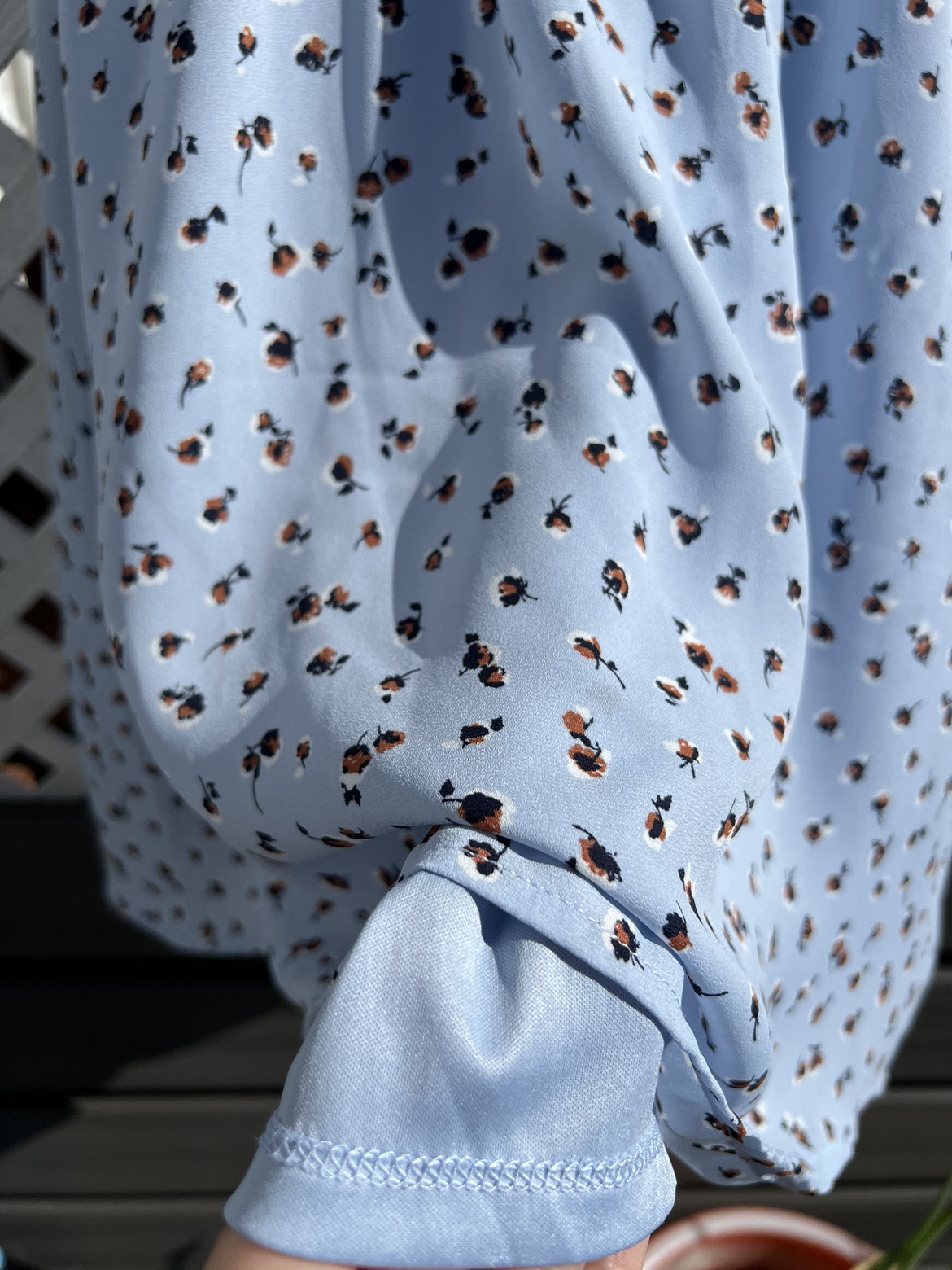 Baby blue floral dress size medium - photo 3