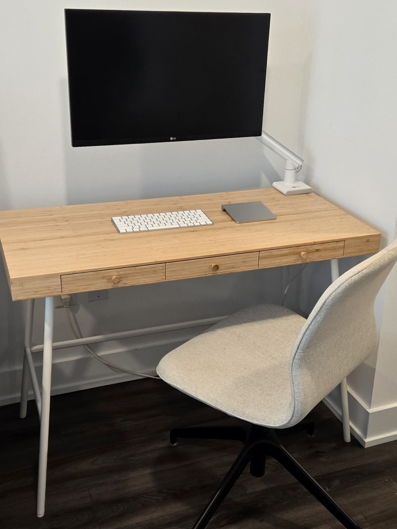 IKEA LILLÅSEN Desk (Bamboo) thumbnail