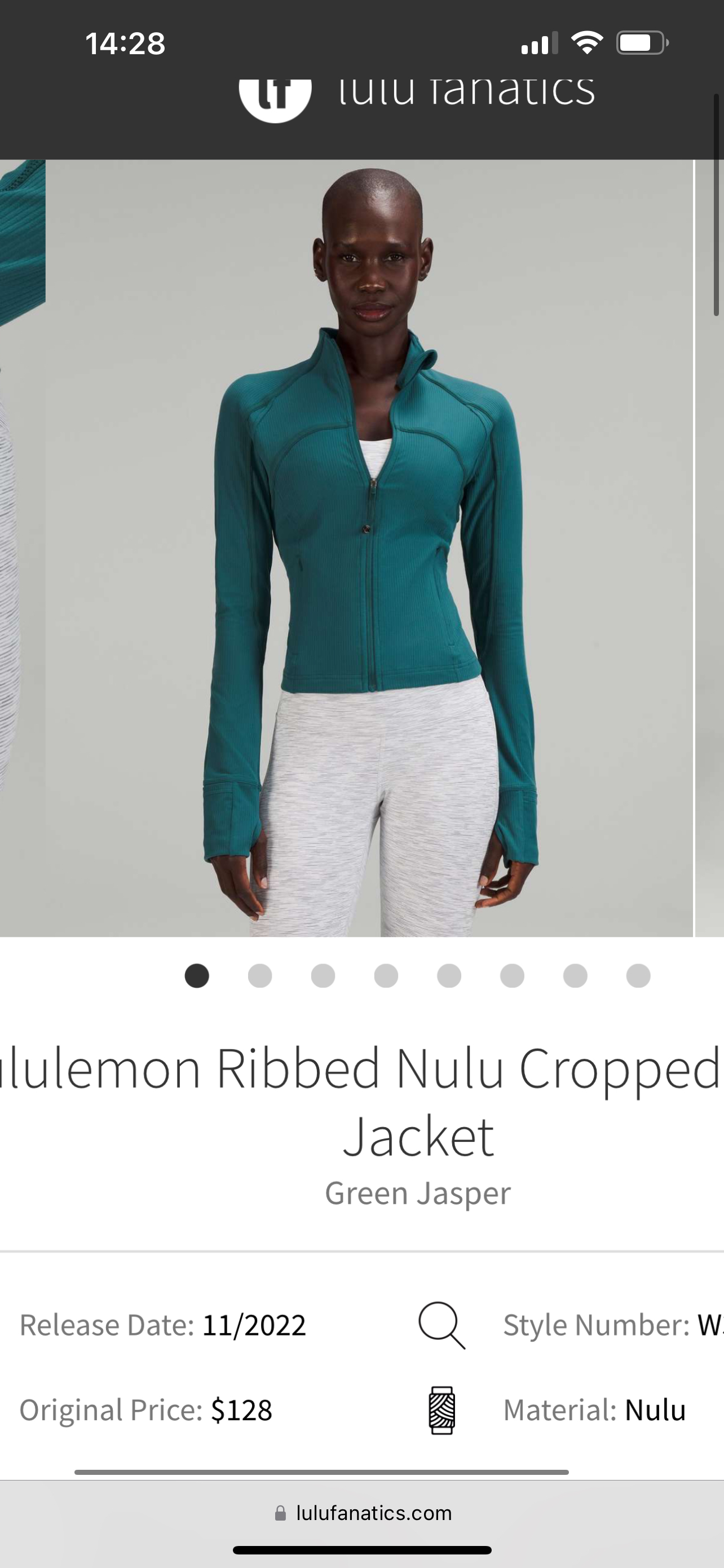 Lululemon Ribbed Nulu Cropped Define Jacket - size 8 image indicator(4)
