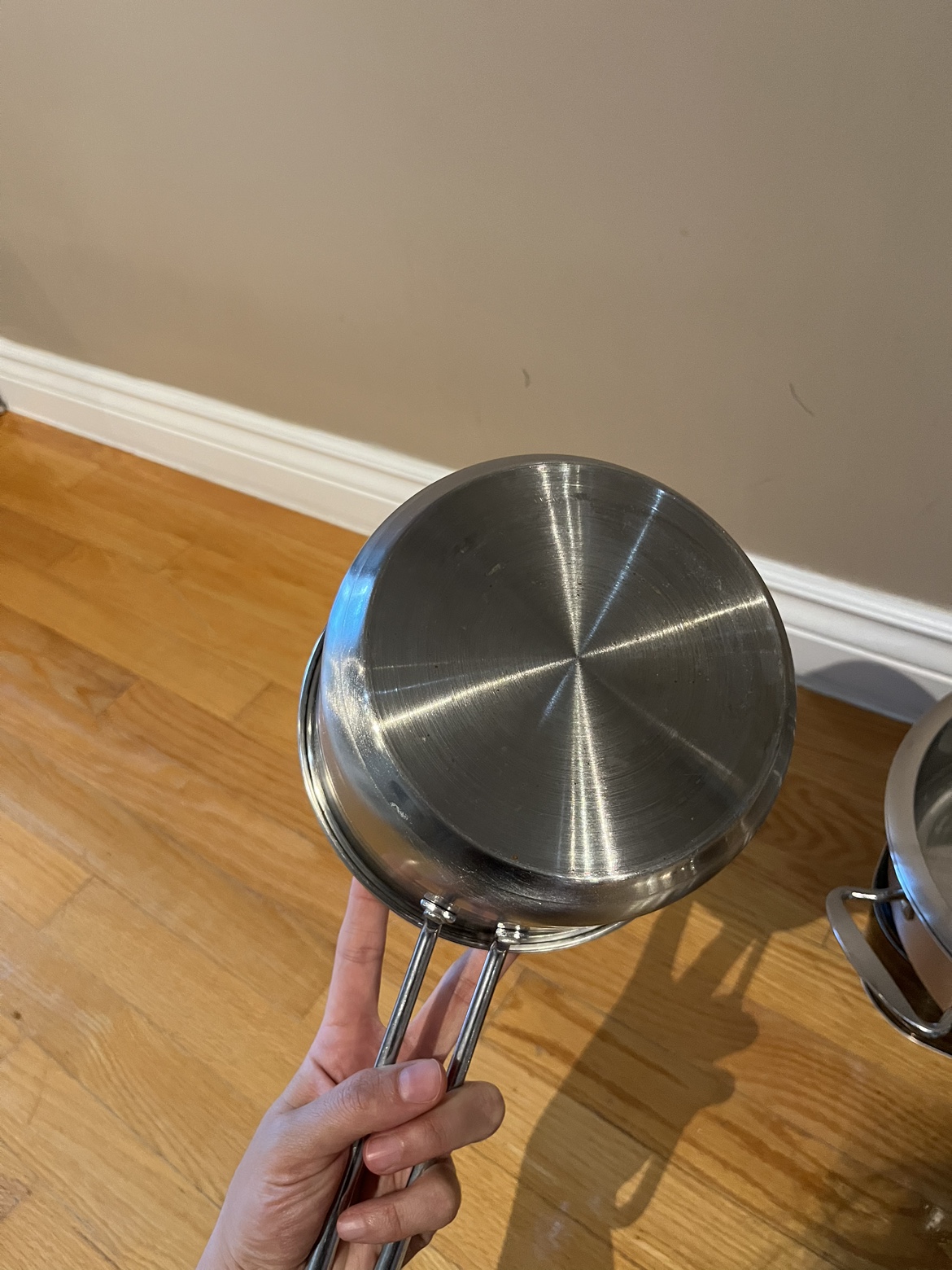 Stainless steel cookware set, 6 piece electric and gas cooktops - photo 4