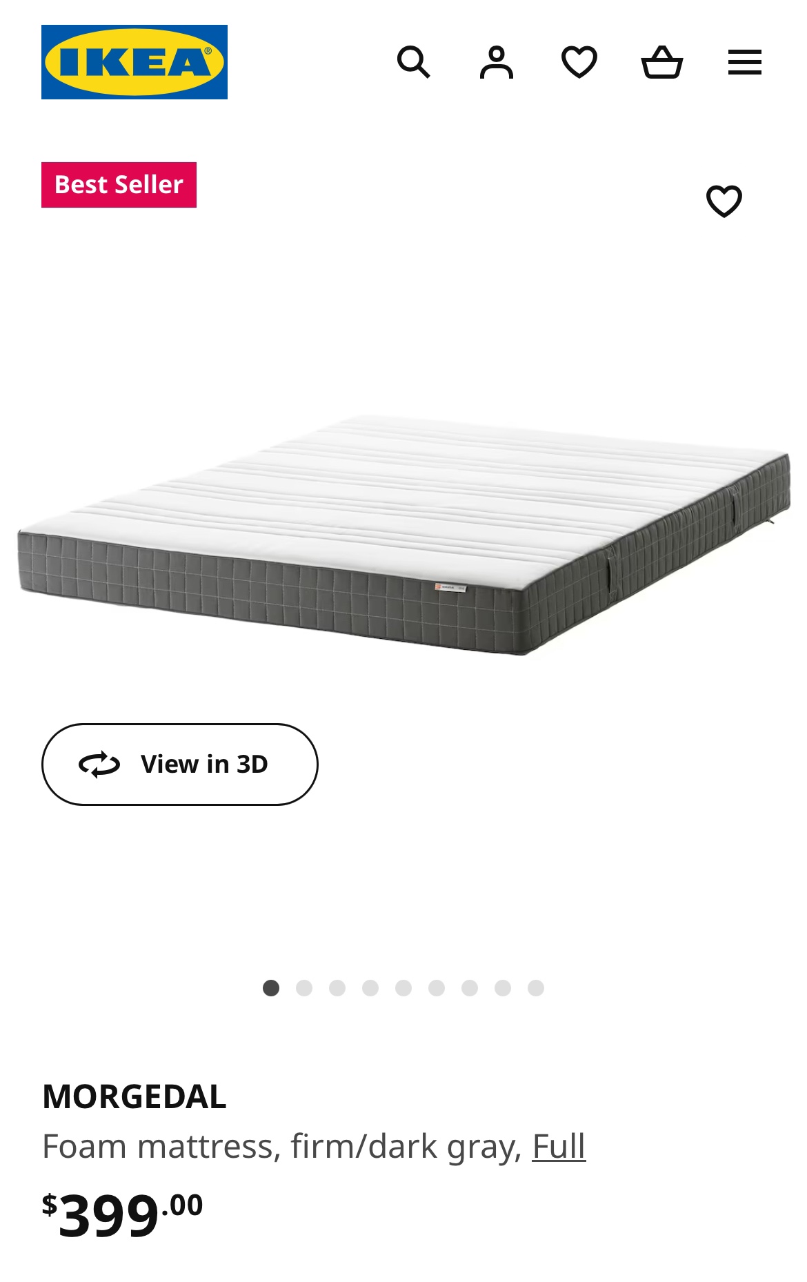 IKEA MORGEDAL Mattress - Full size - photo 2