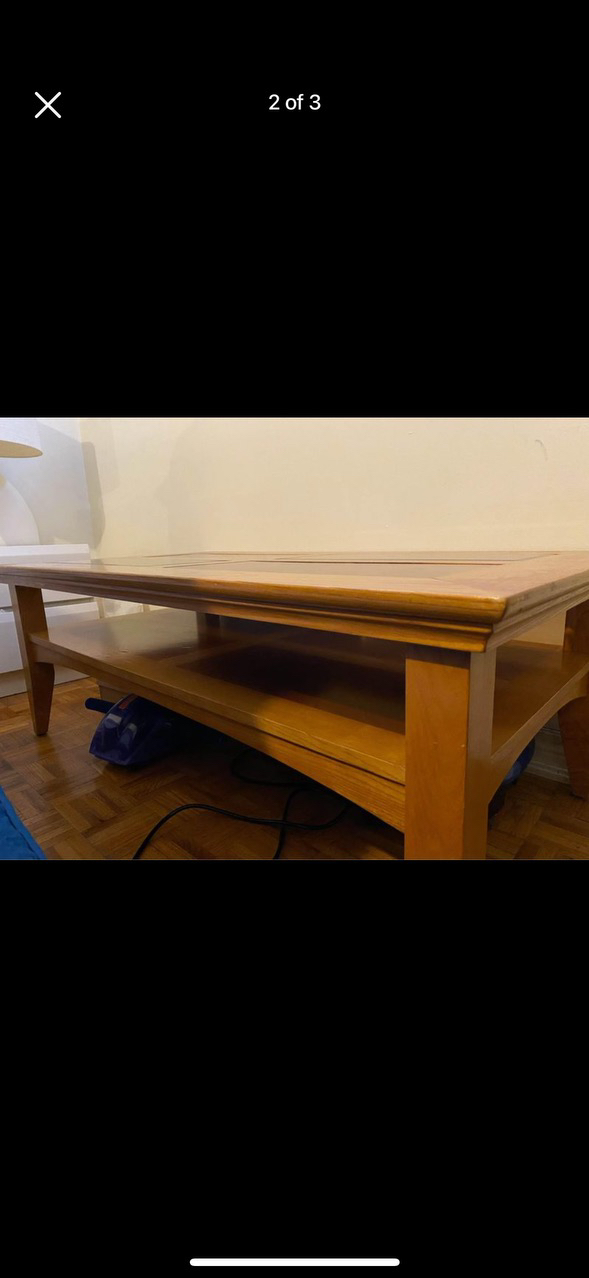 Coffee table with 2 side table - photo 2