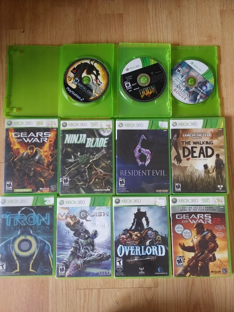 XBOX 360 games and some Playstation games