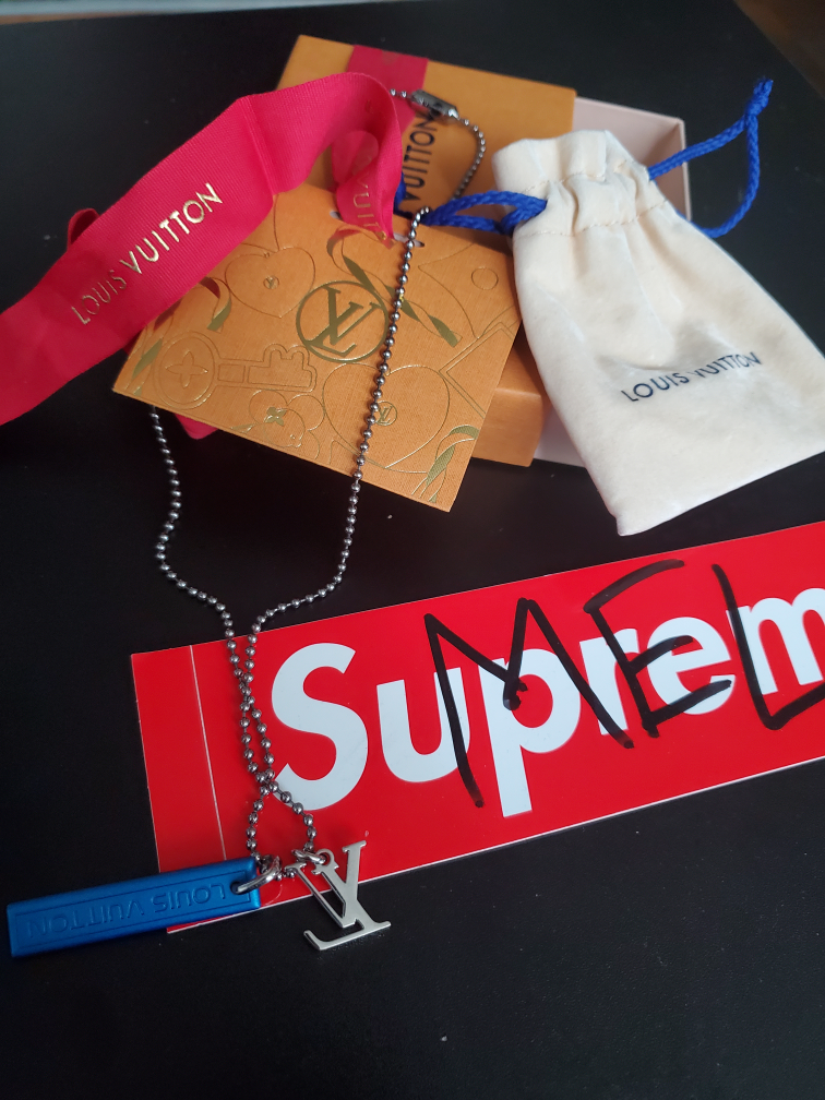 Louis Vuitton Authentic Galaxy Satellite Silver LV Necklace image indicator(2)