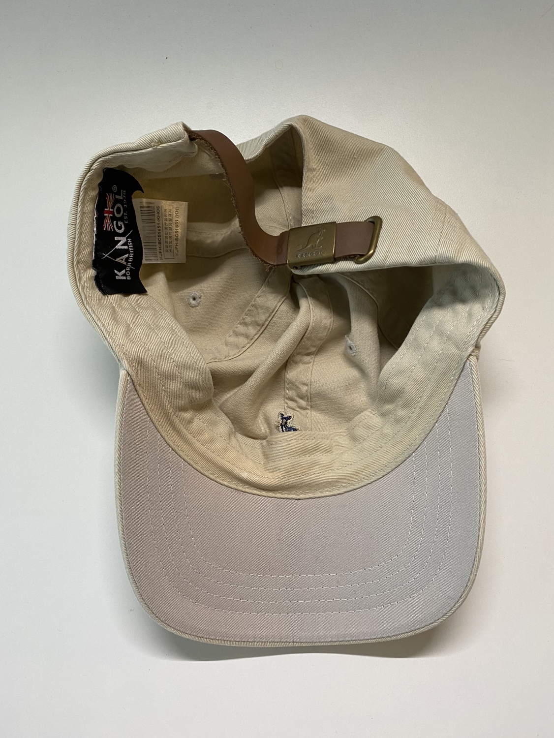 Kangol Khaki Washed Baseball Cap - photo 3