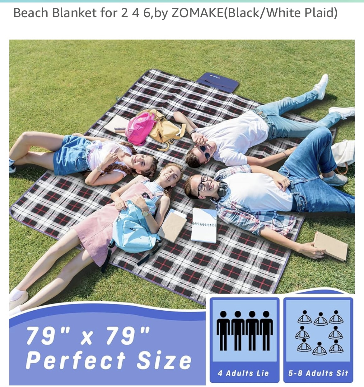 ZOMAKE Picnic Blanket - photo 4