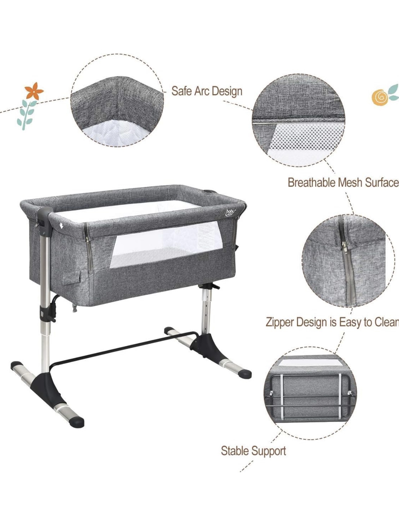 Bedside  Crib