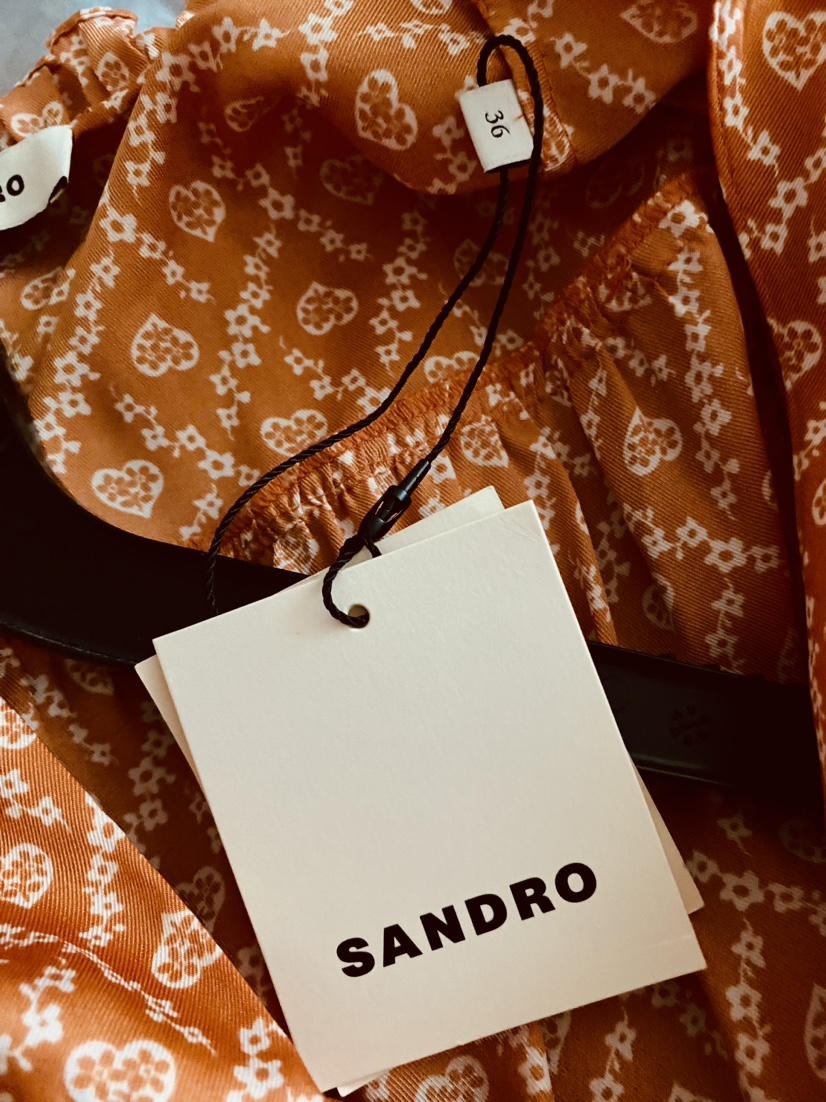 SANDRO printed satin-twill mini dress image indicator(4)