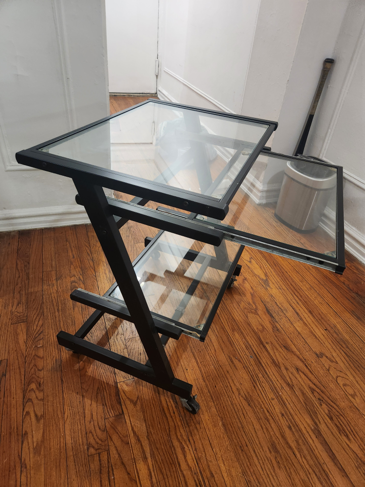 Glass computer table - photo 4