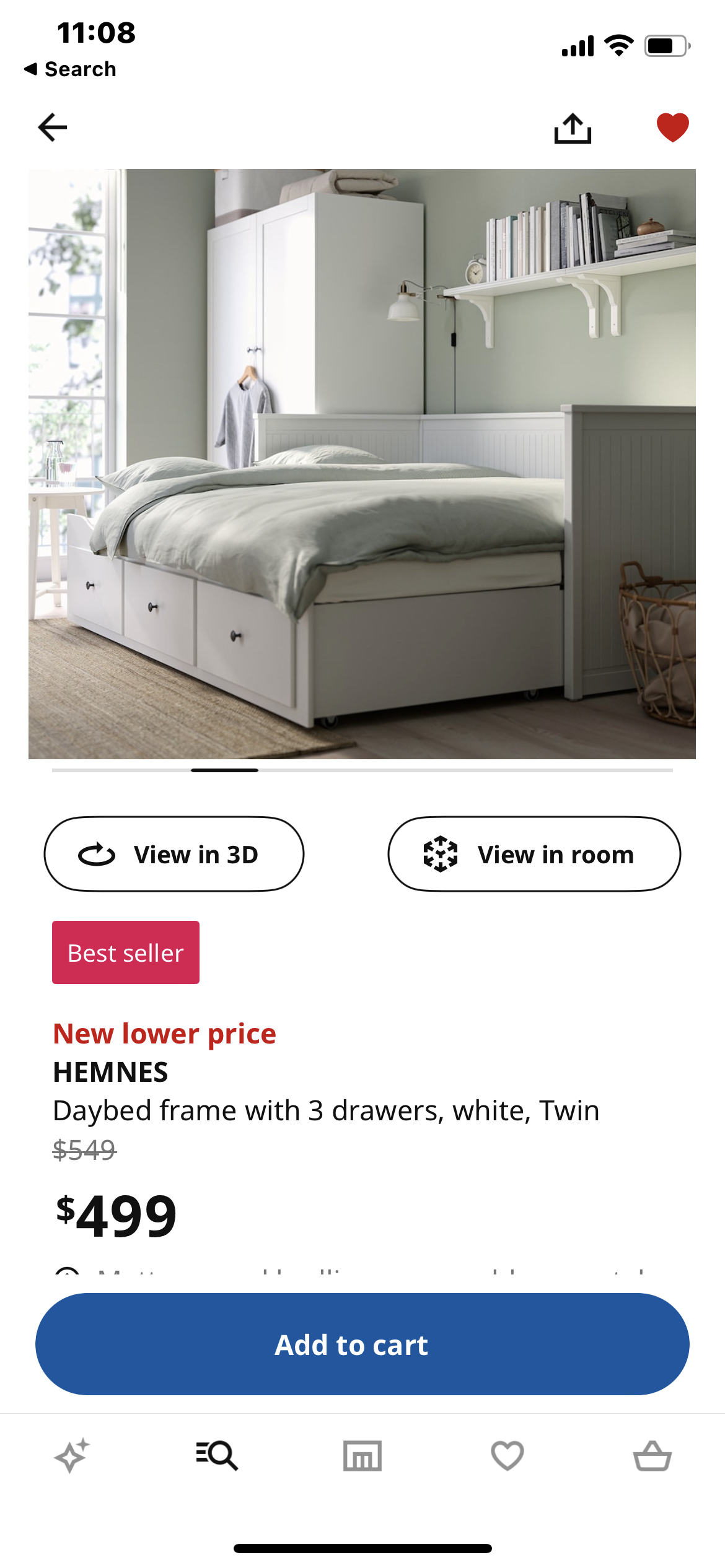 Ikea Bed Hemnes Twin/Full - photo 3