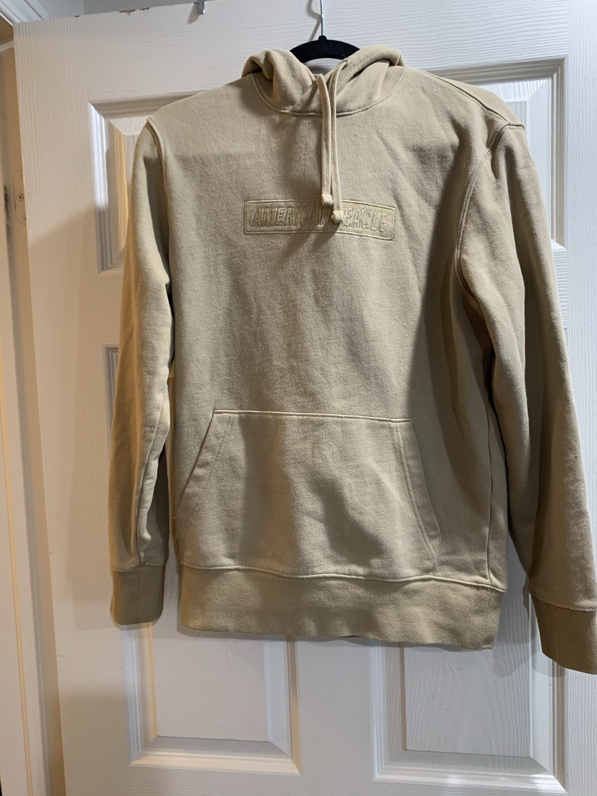 Beige American eagle hoodie , men’s xs, Women’s small thumbnail