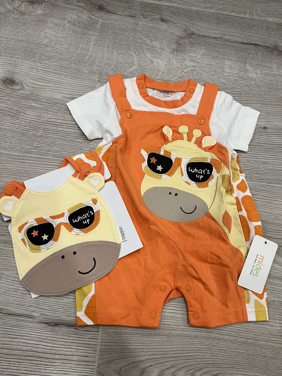 Giraffe Overalls for 6-9mo