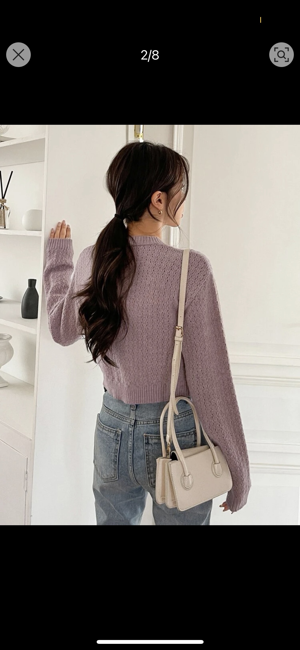 Korean Cropped Cardigan image indicator(2)