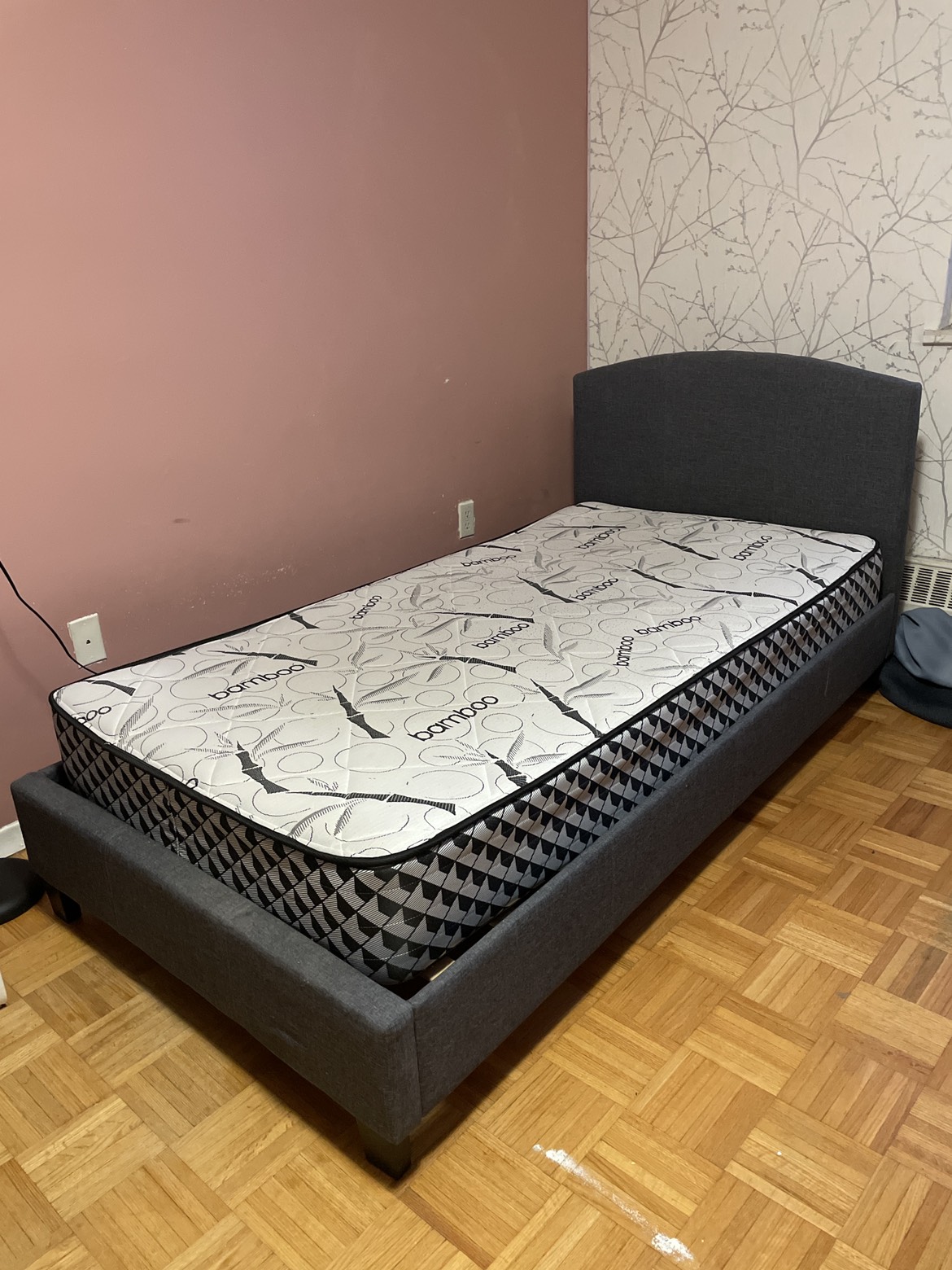 Bed frame with mattress - photo 2