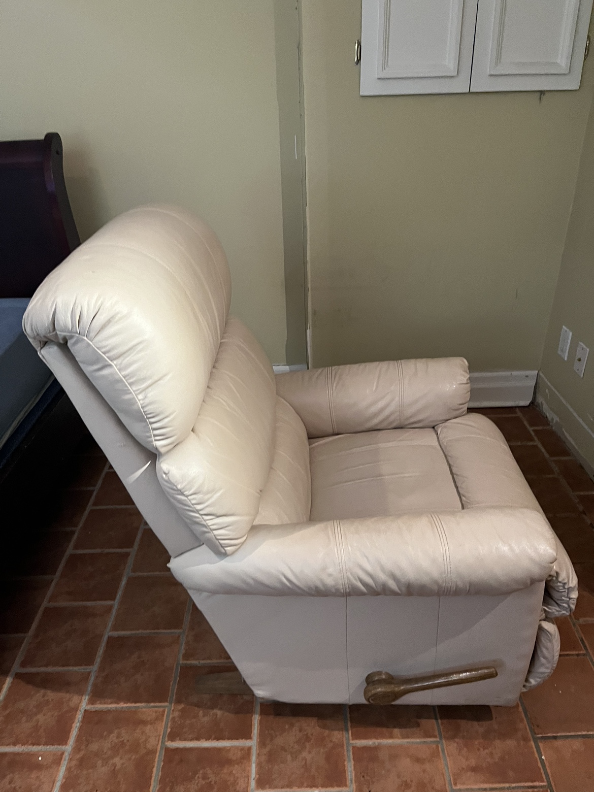 Leather Rocking Recliner $100 - photo 3