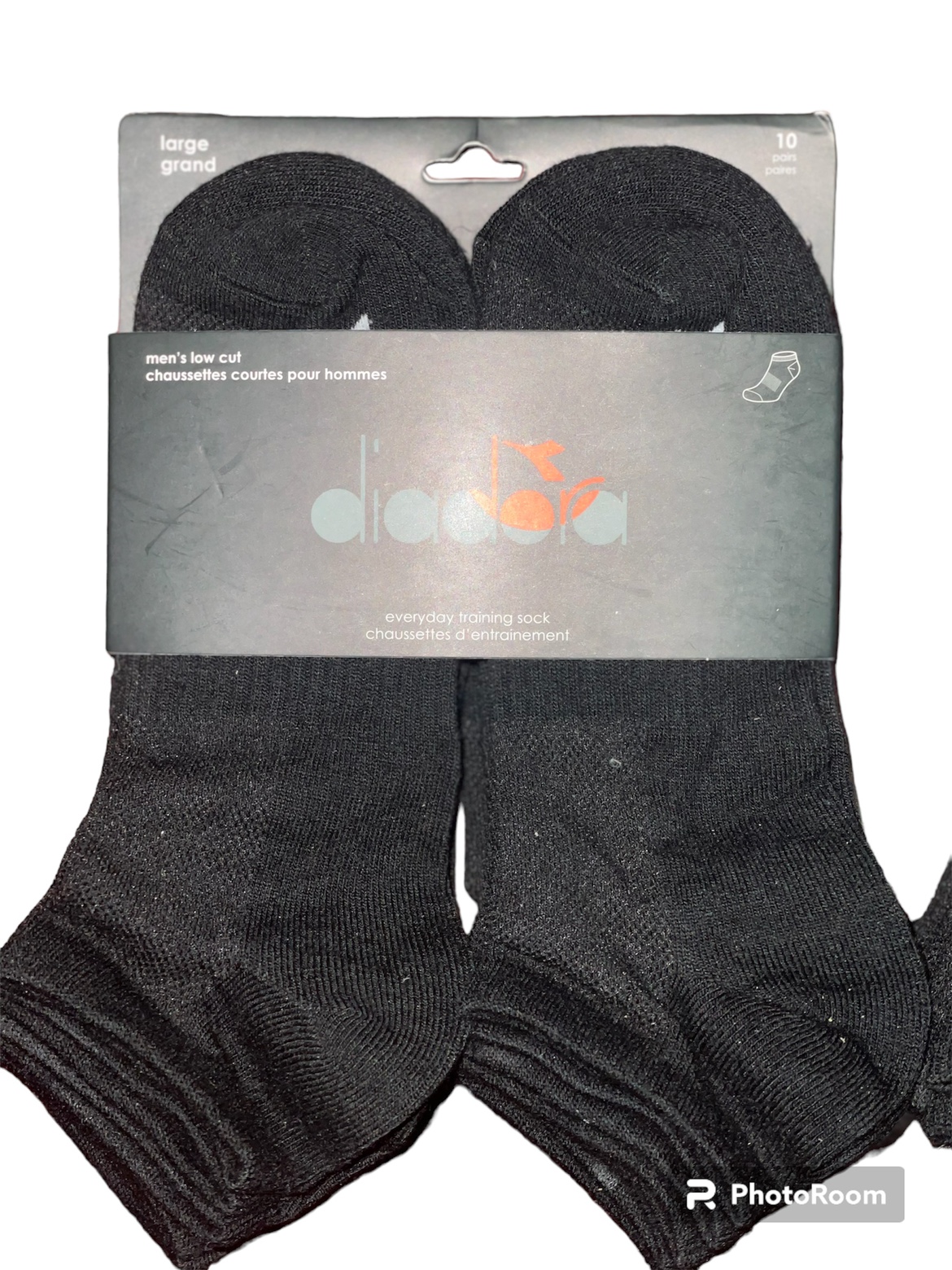 Black Ankle Socks - 20 Pairs (2 Packs) - Brand New thumbnail