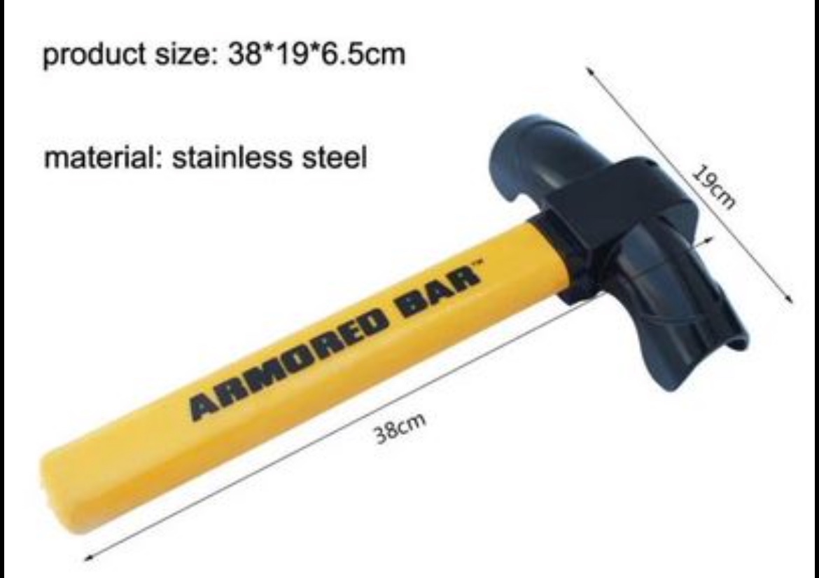 New Universal adjustable T shape steering wheel lock image indicator(4)